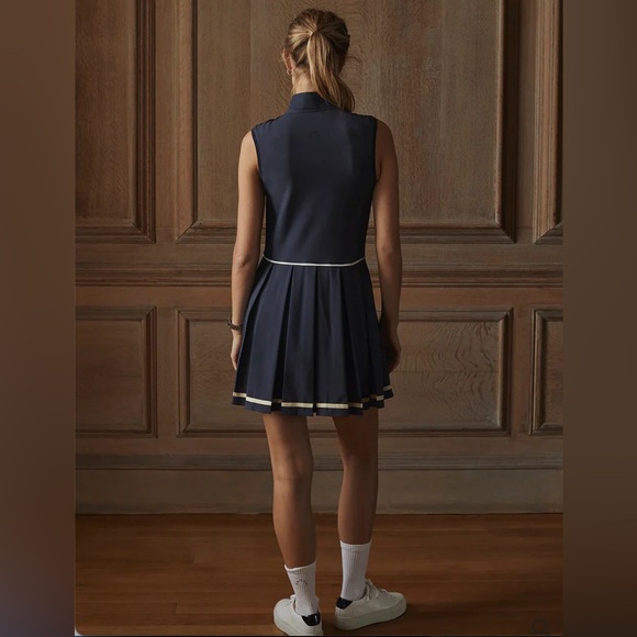 Varley Midnight Blue Sleeveless Mini Dress - Picture 3 of 4